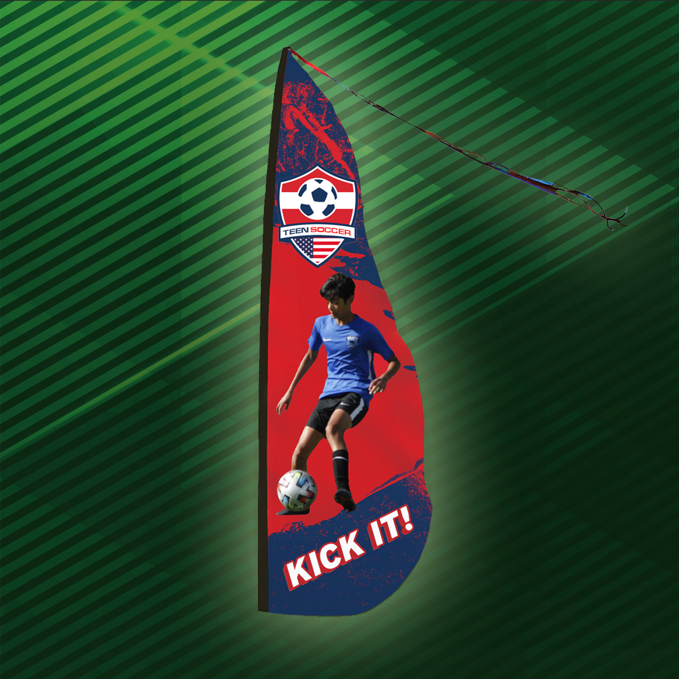 Custom Feather Dancer - Flag Only