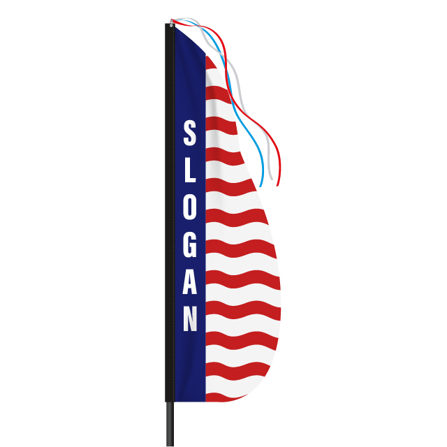 US6 Feather Dancer Message Flag Kit - 13ft