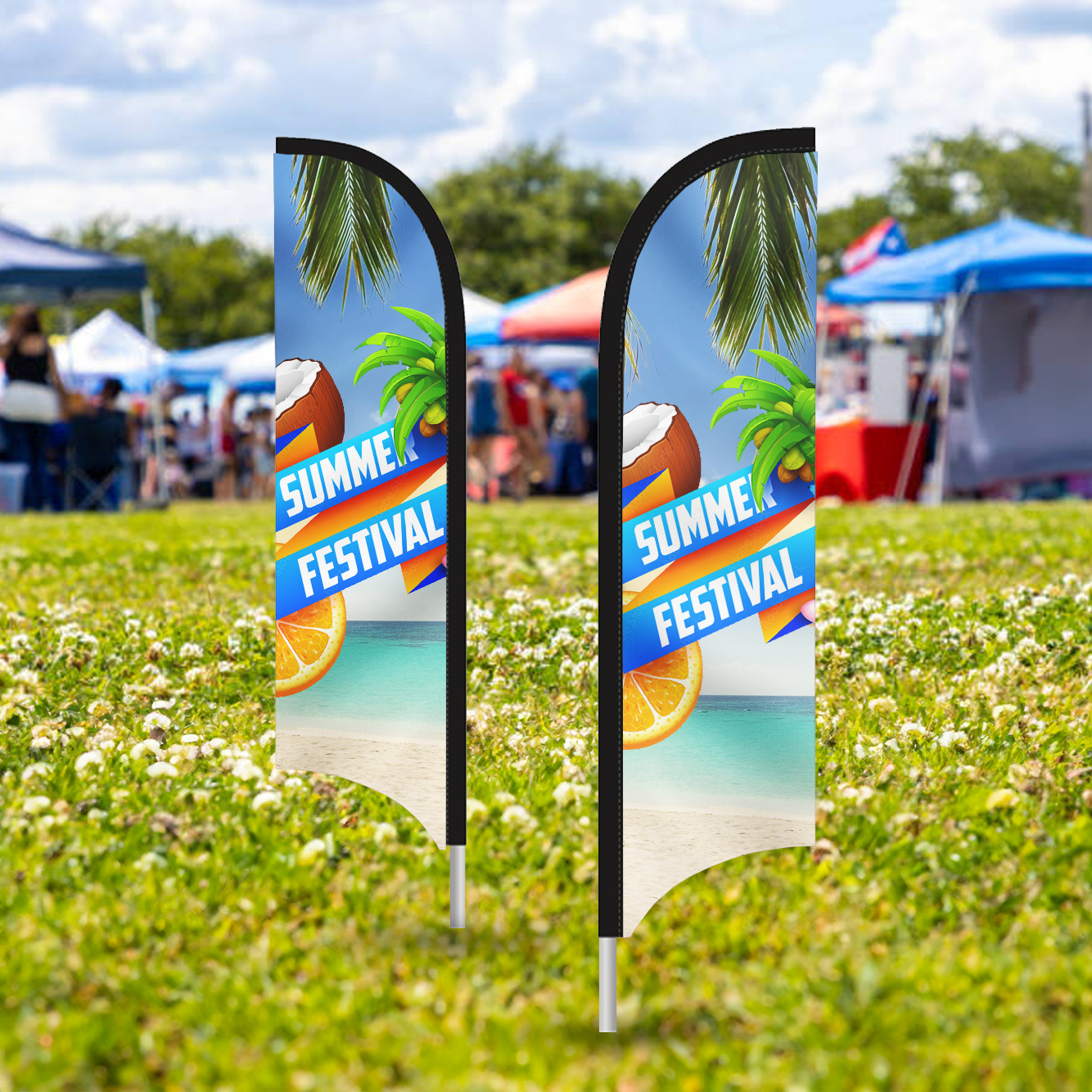 Medium Double Sided Tail Feather - Kit