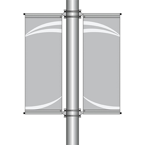 Double Pole Banner Bracket Kit
